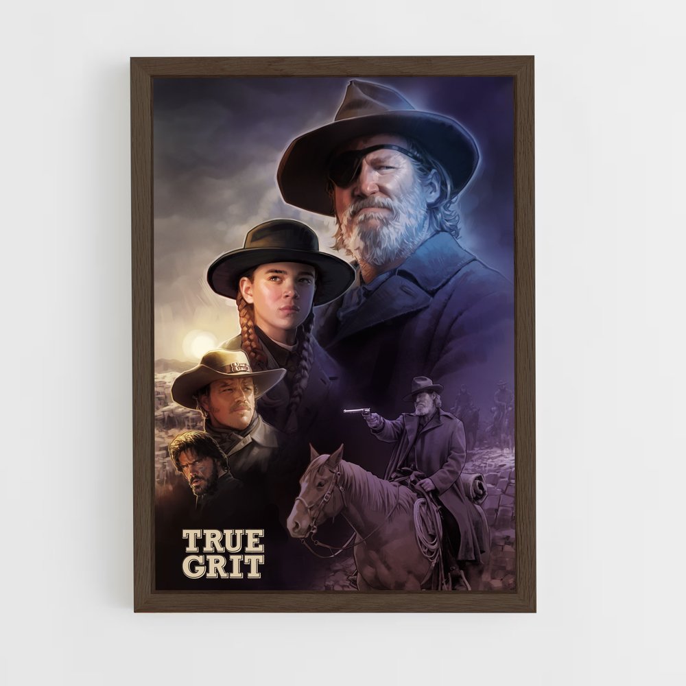 ap-rooster cogburn-3 cadre Bois foncé
