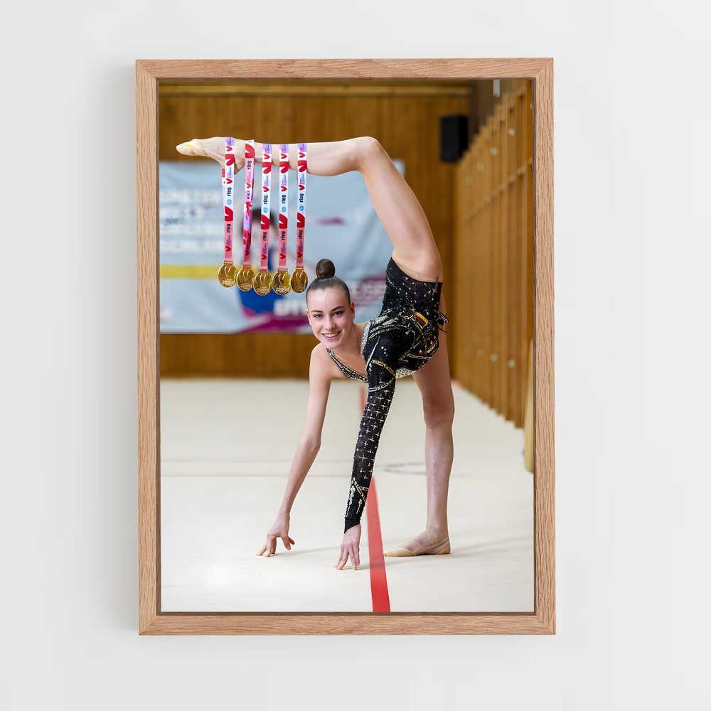 ap-rope rhythmic gymnastics-5 cadre Bois clair