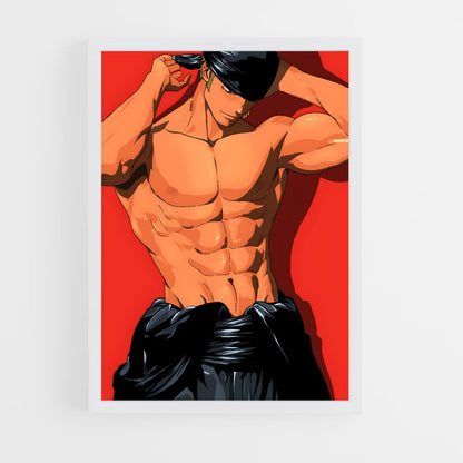 ap-roronoa zoro-13 cadre Blanc