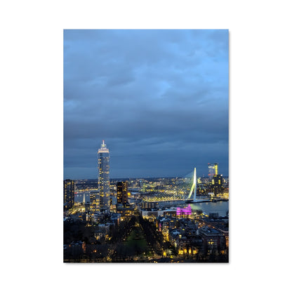 Poster Nuit à Rotterdam