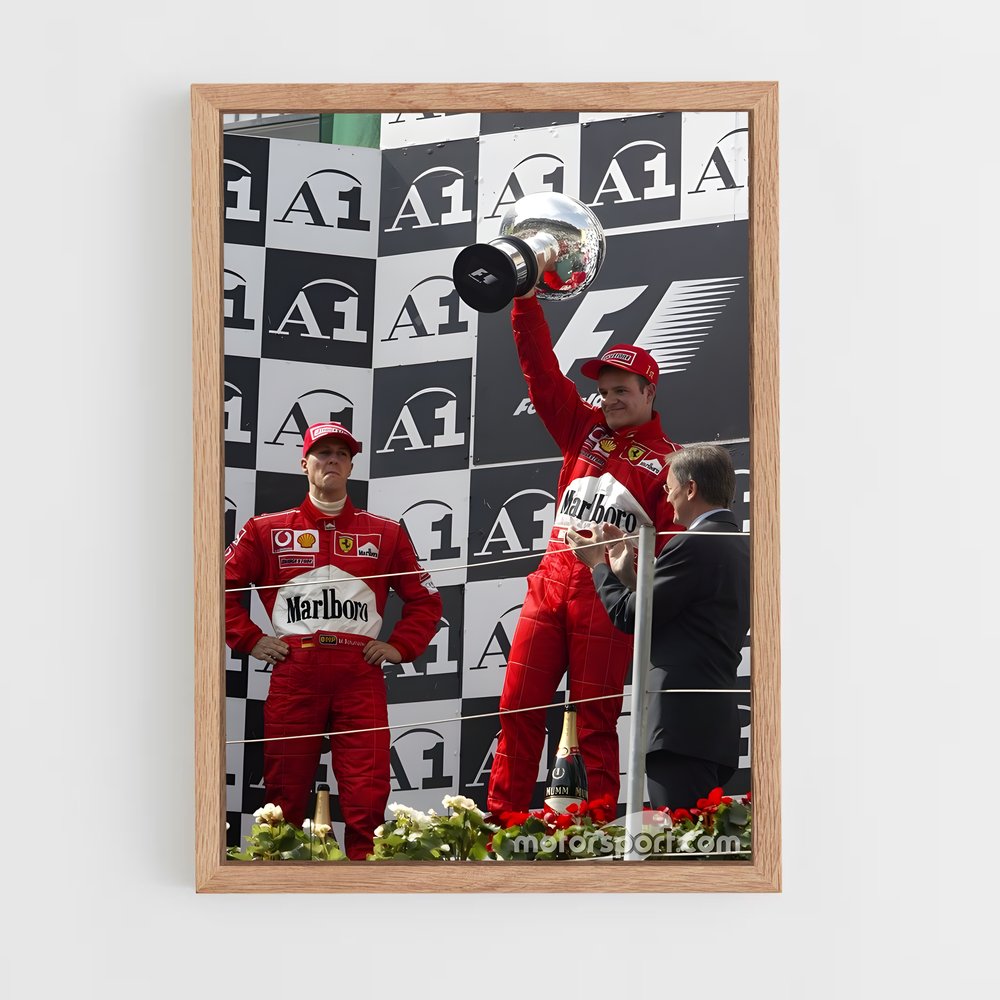 ap-rubens barrichello-7 cadre Bois clair