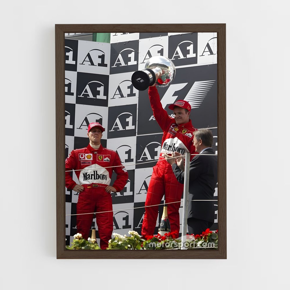 ap-rubens barrichello-7 cadre Bois foncé