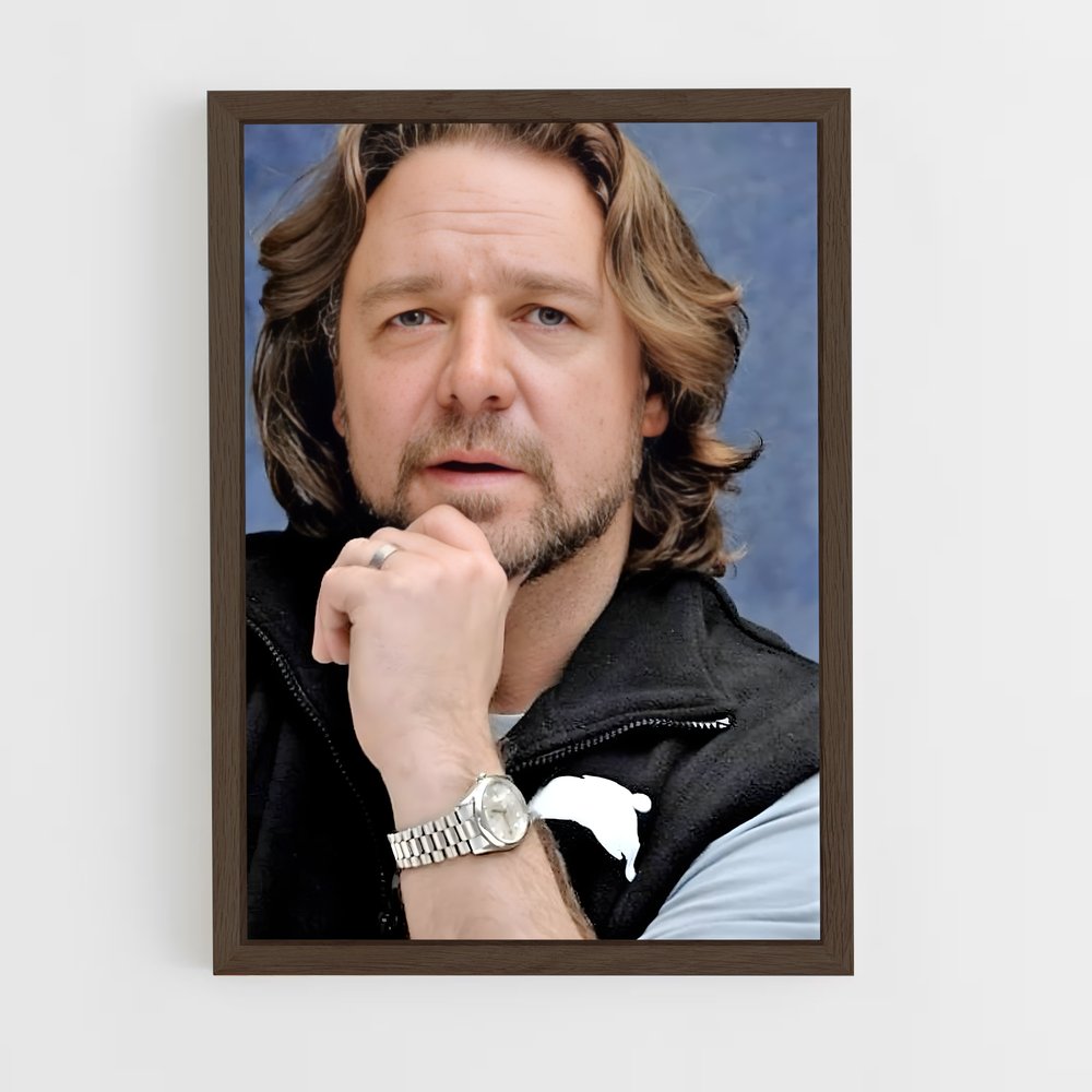 ap-russell crowe-3 cadre Bois foncé