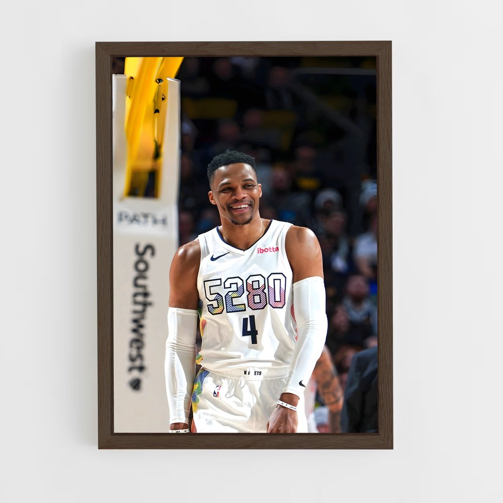 ap-russell westbrook-7 cadre Bois foncé