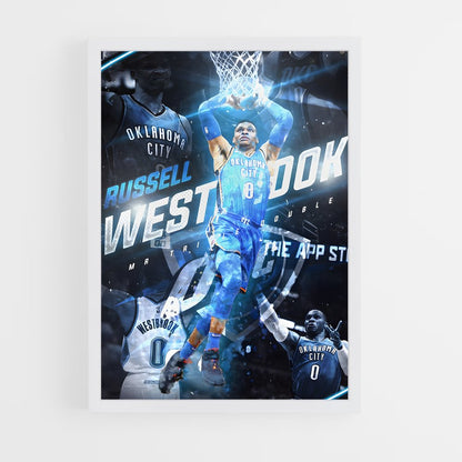 ap-russell westbrook-8 cadre Blanc