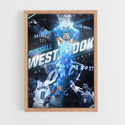 ap-russell westbrook-8 cadre Bois clair