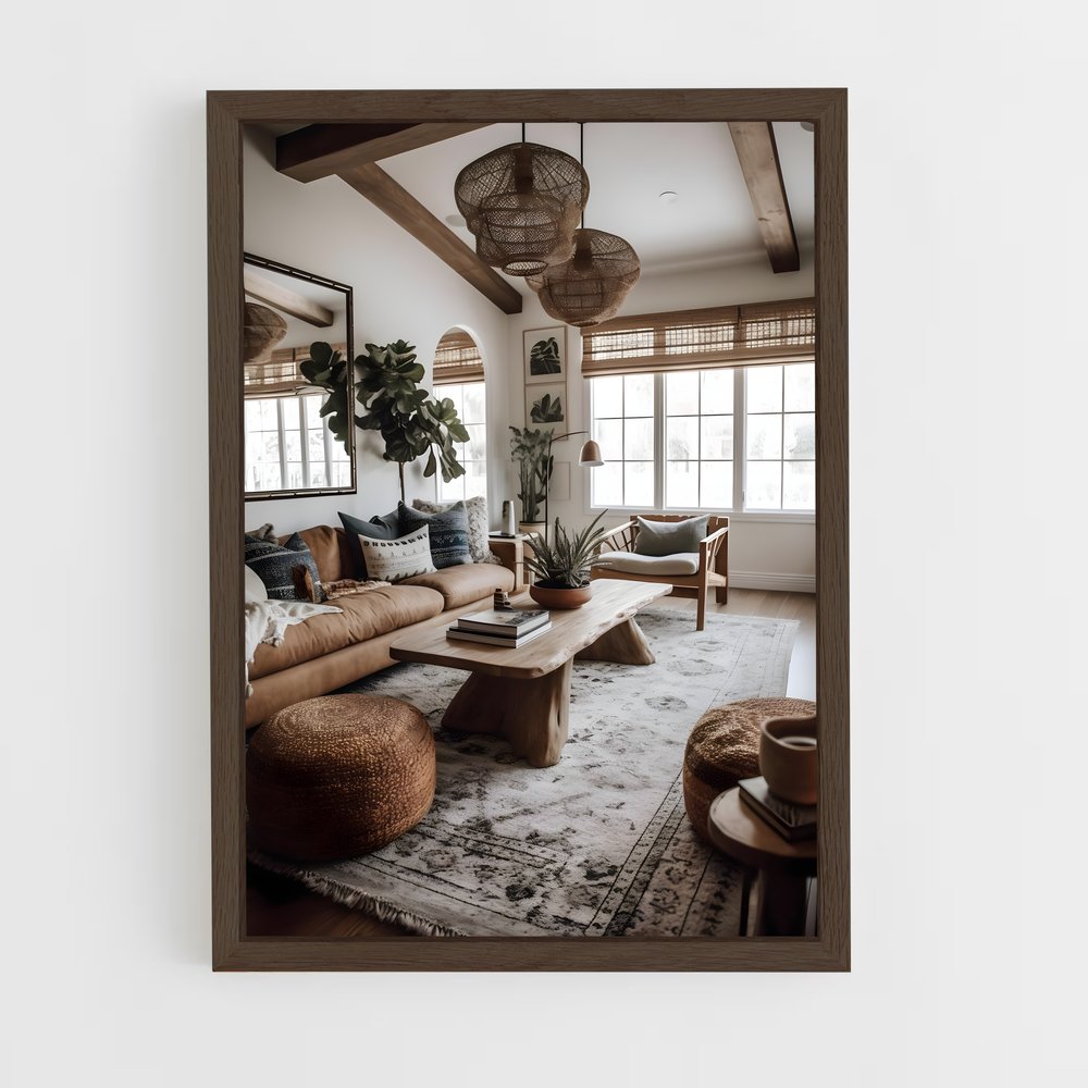 ap-rustic-14 cadre Bois foncé