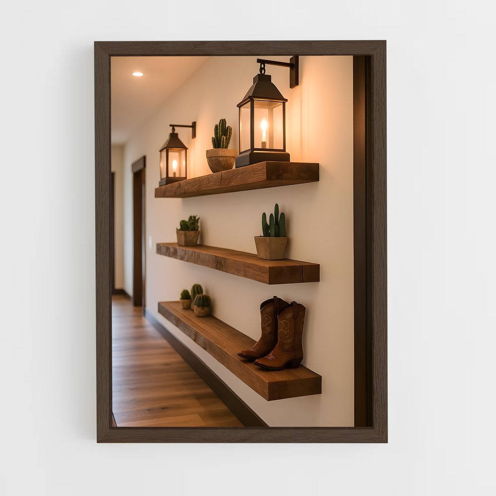 ap-rustic-18 cadre Bois foncé