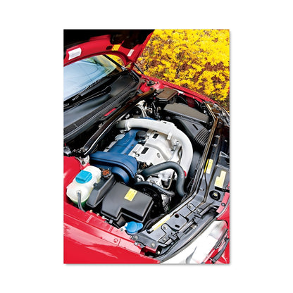 Poster Fleur de Moteur