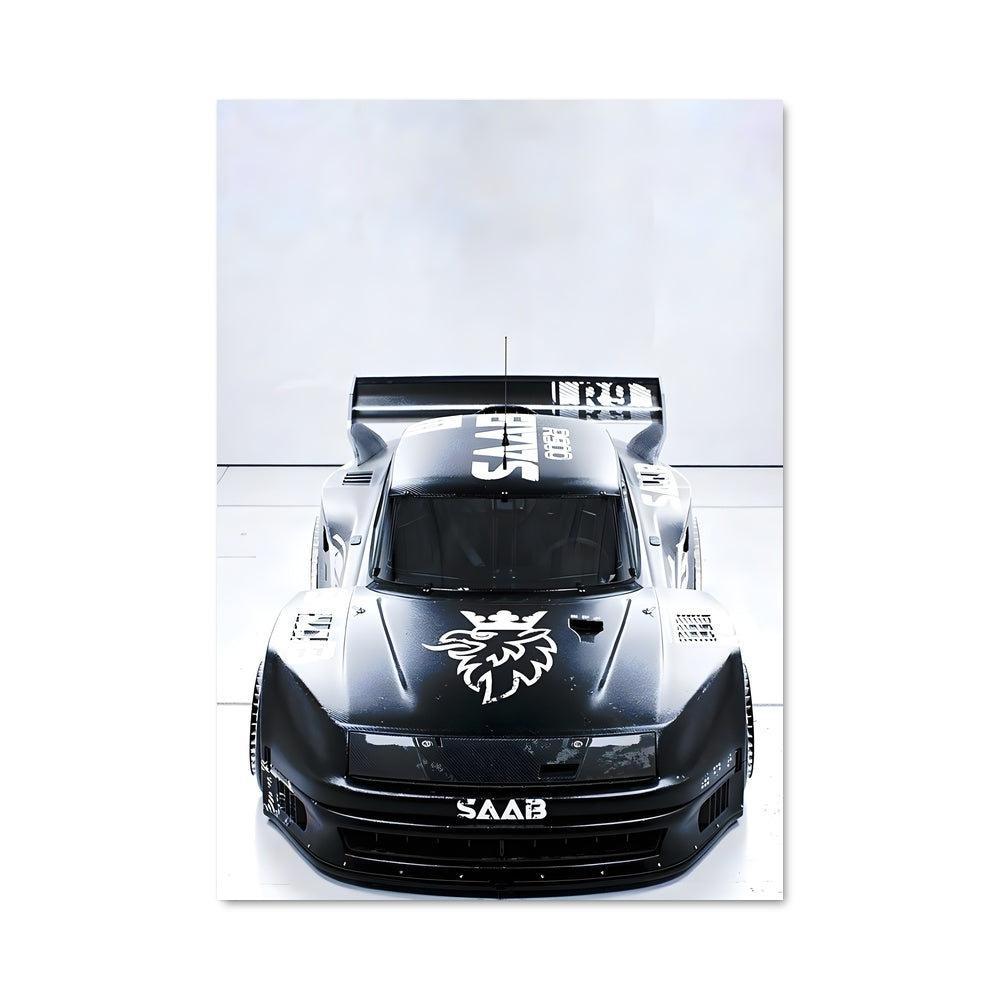 Poster Saab Noir et Blanc