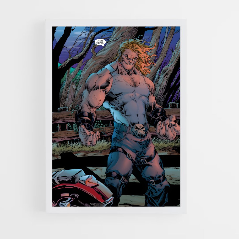 ap-sabretooth x-men-4 cadre Blanc