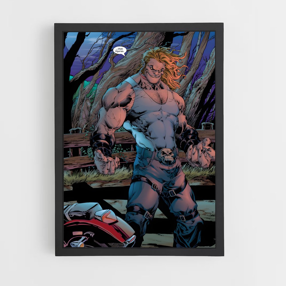 ap-sabretooth x-men-4 cadre Noir
