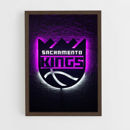 ap-sacramento kings-1 cadre Bois foncé