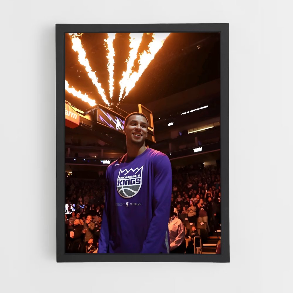 ap-sacramento kings-10 cadre Noir