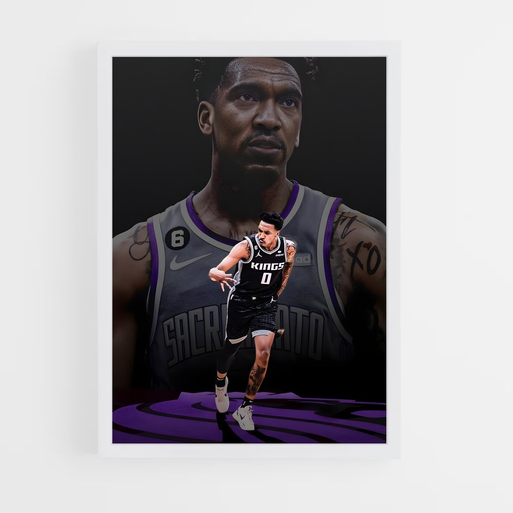 ap-sacramento kings-11 cadre Blanc