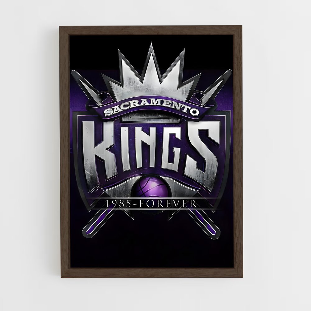 ap-sacramento kings-2 cadre Bois foncé
