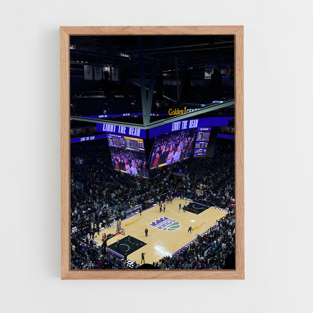 ap-sacramento kings-4 cadre Bois clair