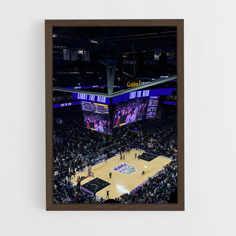 ap-sacramento kings-4 cadre Bois foncé