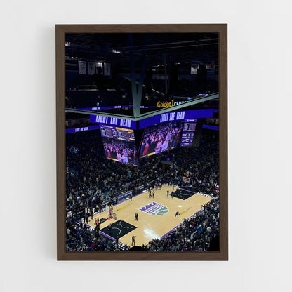ap-sacramento kings-4 cadre Bois foncé