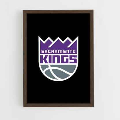 ap-sacramento kings-5 cadre Bois foncé