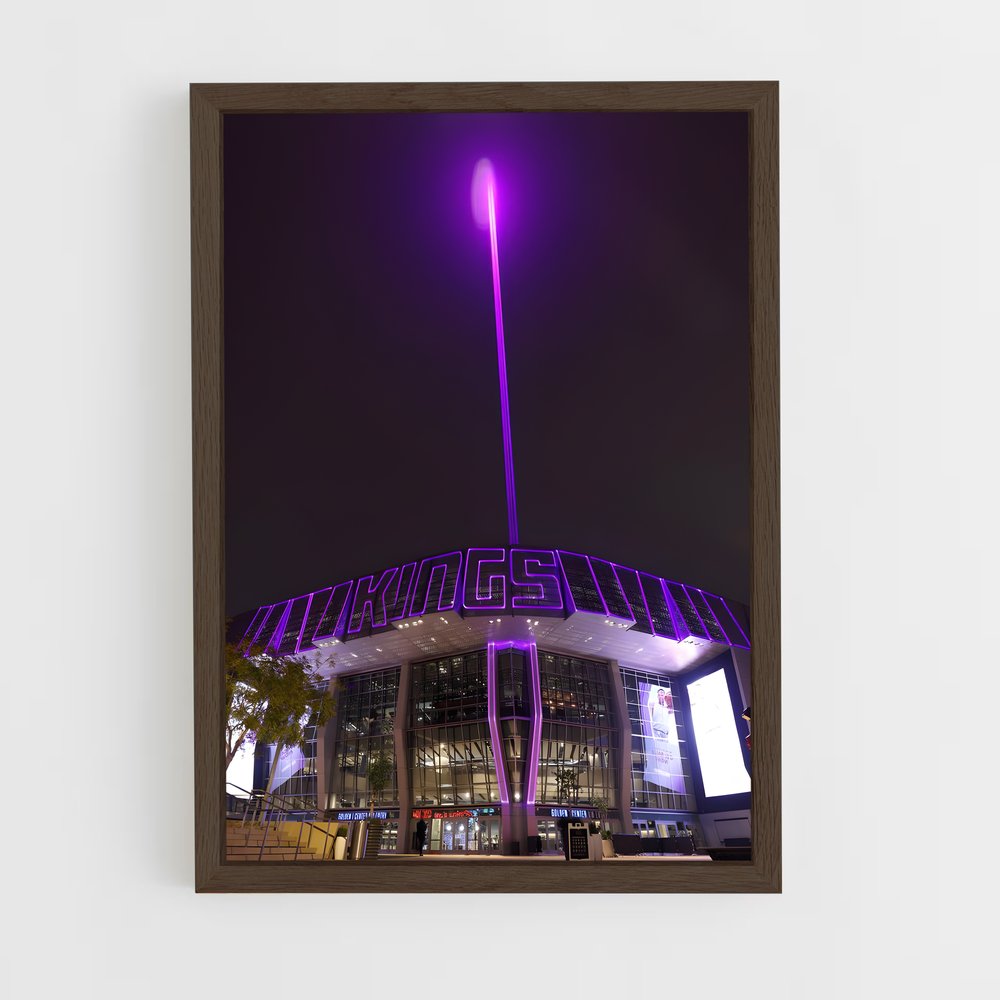 ap-sacramento kings-6 cadre Bois foncé