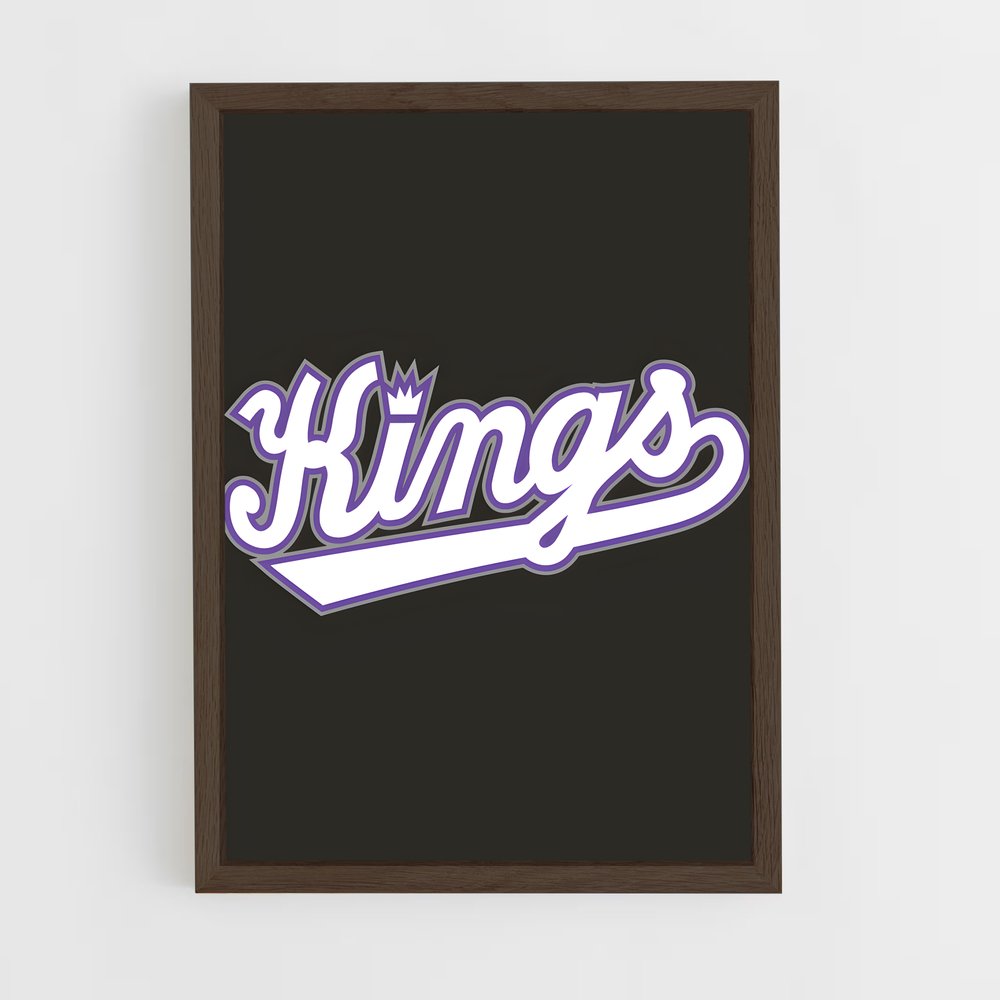ap-sacramento kings-8 cadre Bois foncé