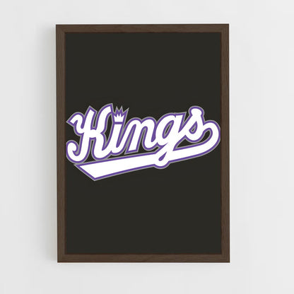 ap-sacramento kings-8 cadre Bois foncé