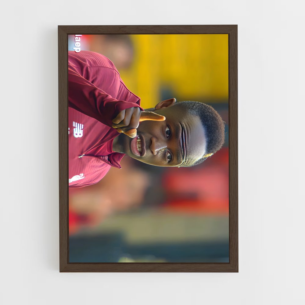 ap-sadio mane-12 cadre Bois foncé