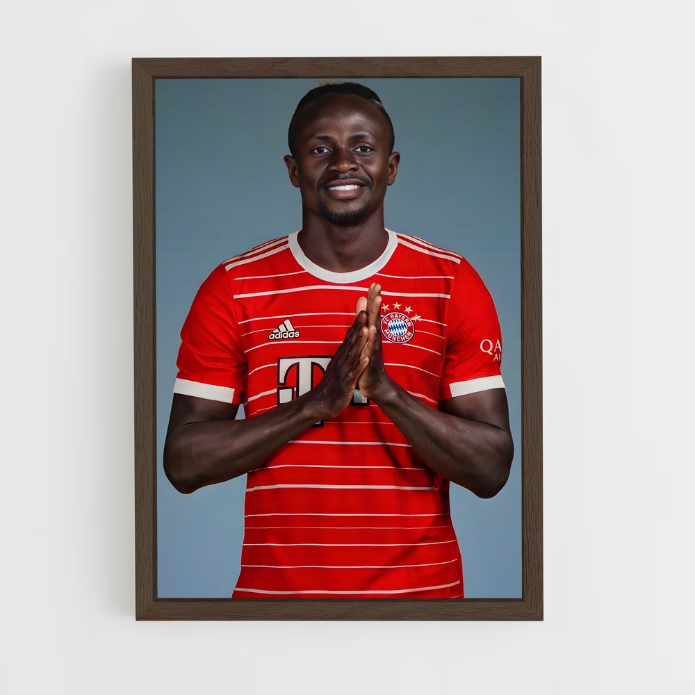 ap-sadio mane-6 cadre Bois foncé