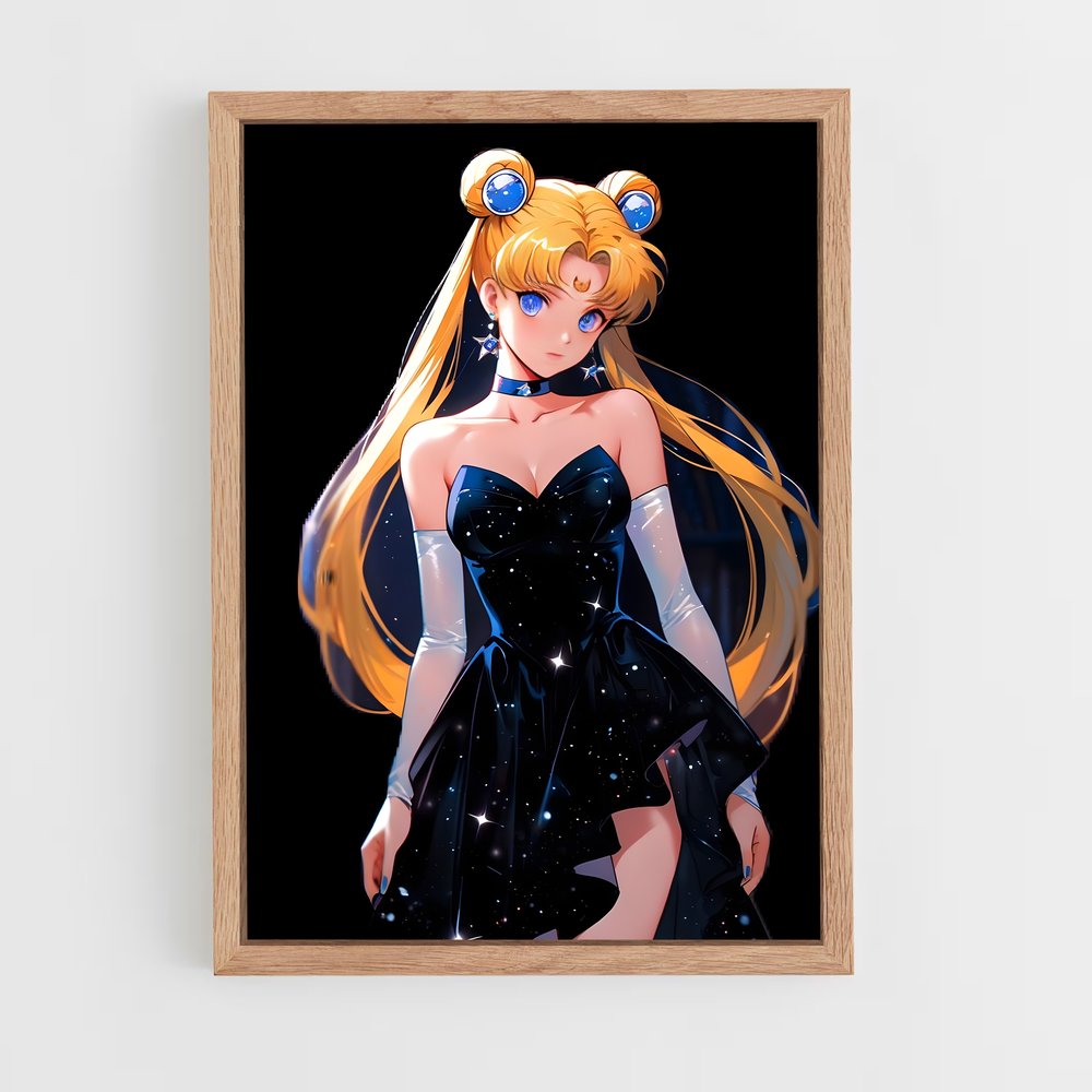ap-sailor moon-5 cadre Bois clair