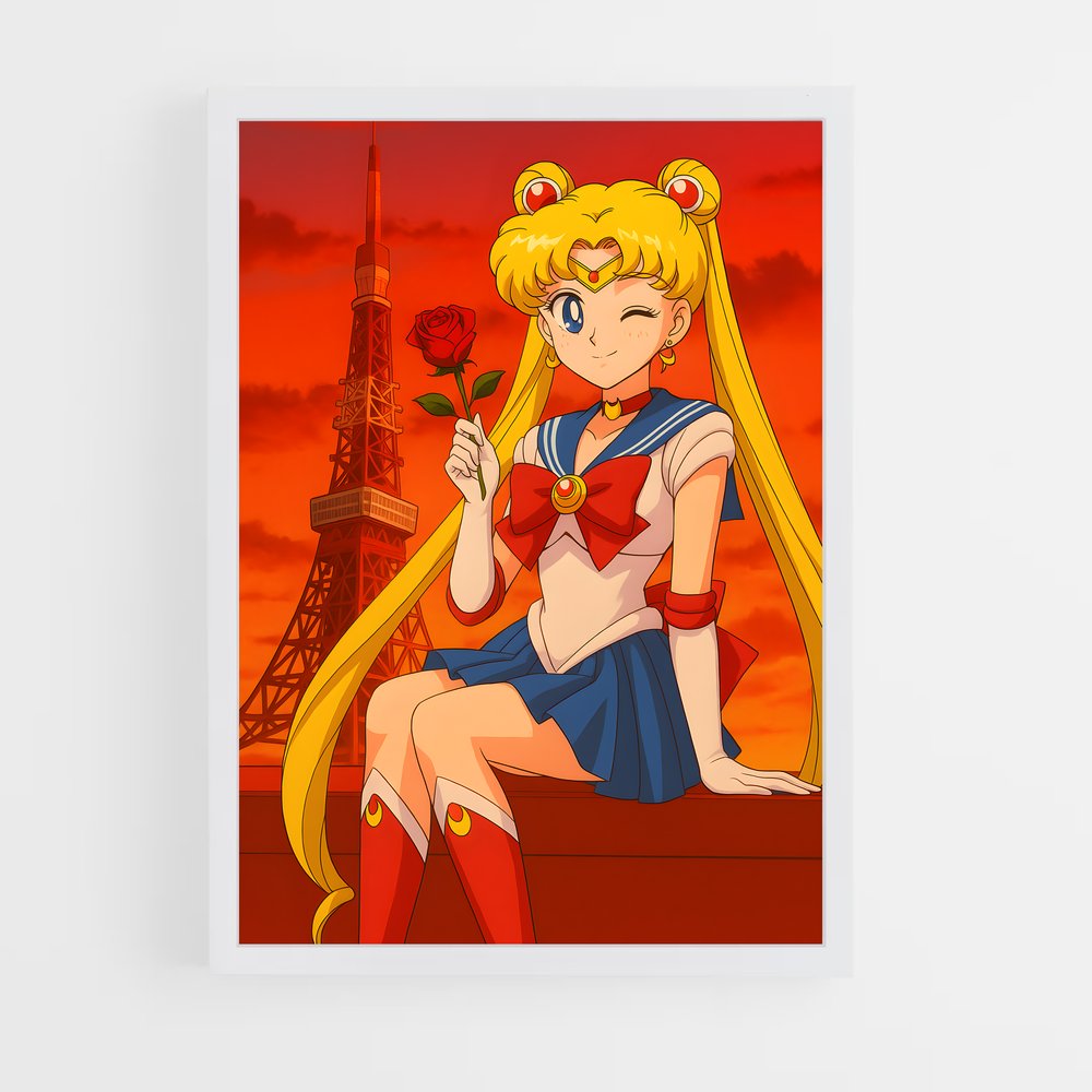ap-sailor moon-8 cadre Blanc