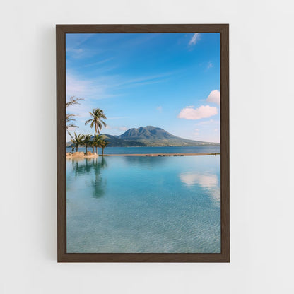 ap-saint kitts and nevis-8 cadre Bois foncé