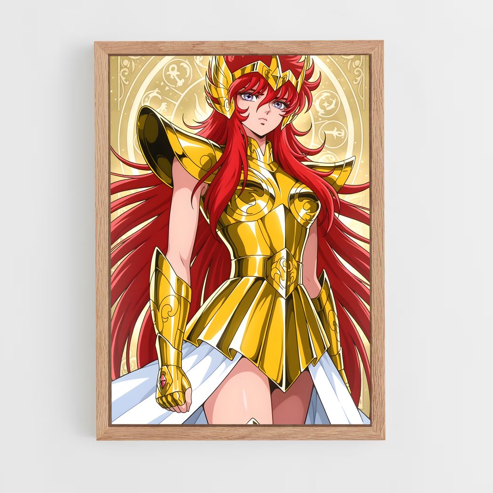 ap-saint seiya-7 cadre Bois clair