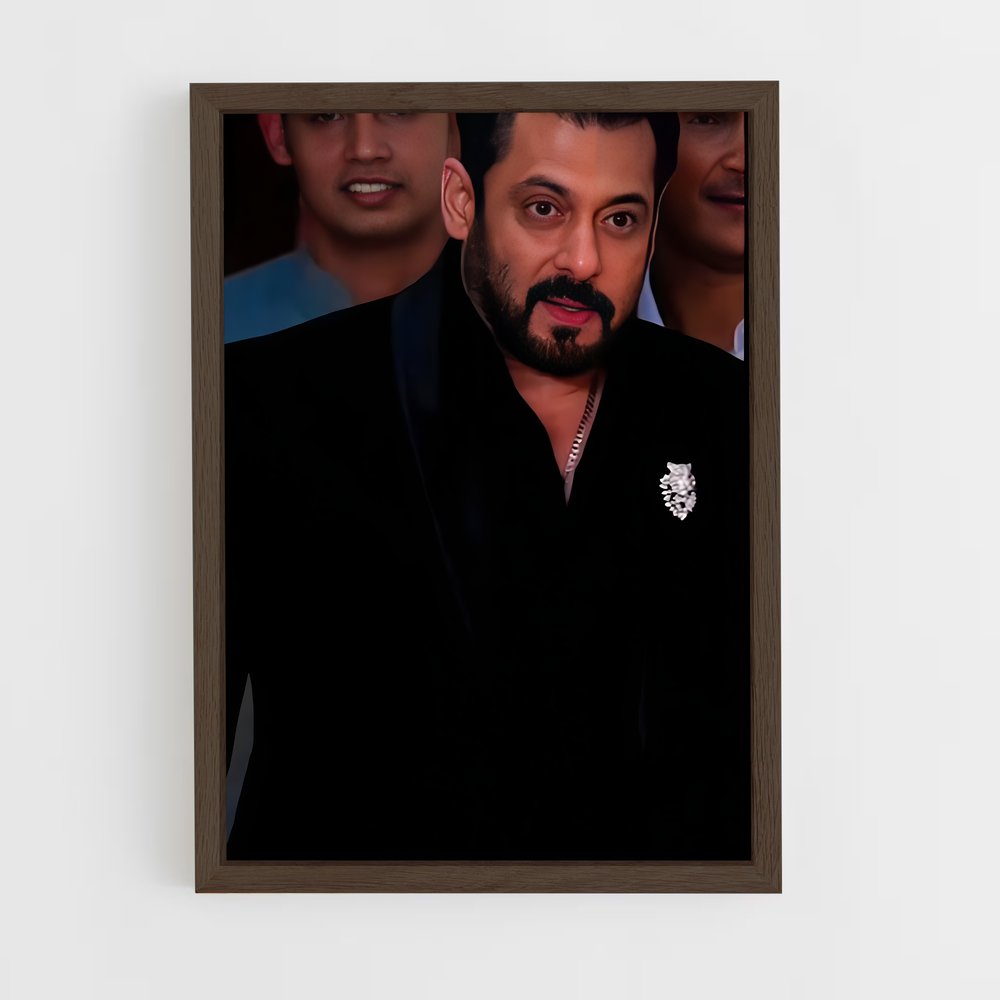 ap-salman khan-7 cadre Bois foncé