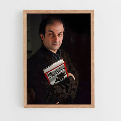 ap-salman rushdie-3 cadre Bois clair