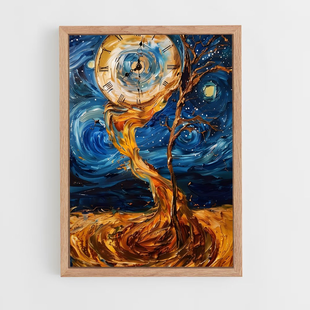 ap-salvador dali-4 cadre Bois clair