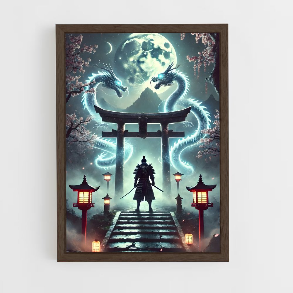 ap-samurai spirits-12 cadre Bois foncé