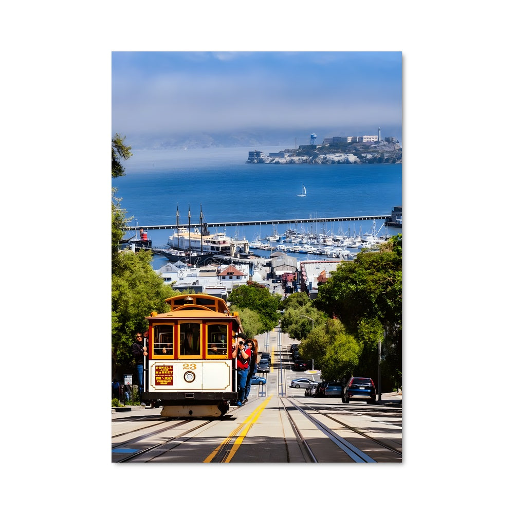 Poster Cable Car Sunset