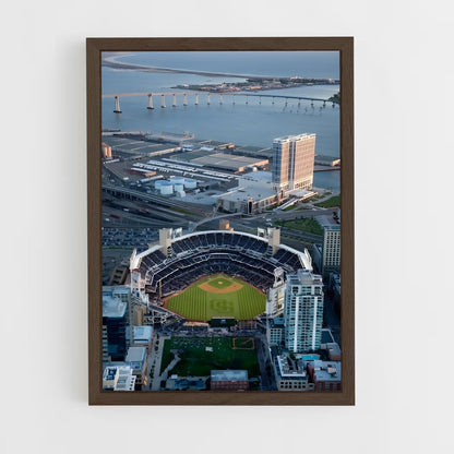 ap-san diego padres-8 cadre Bois foncé