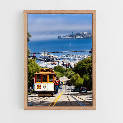ap-san francisco cable car-1 cadre Bois clair