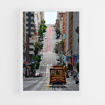 ap-san francisco cable car-3 cadre Blanc
