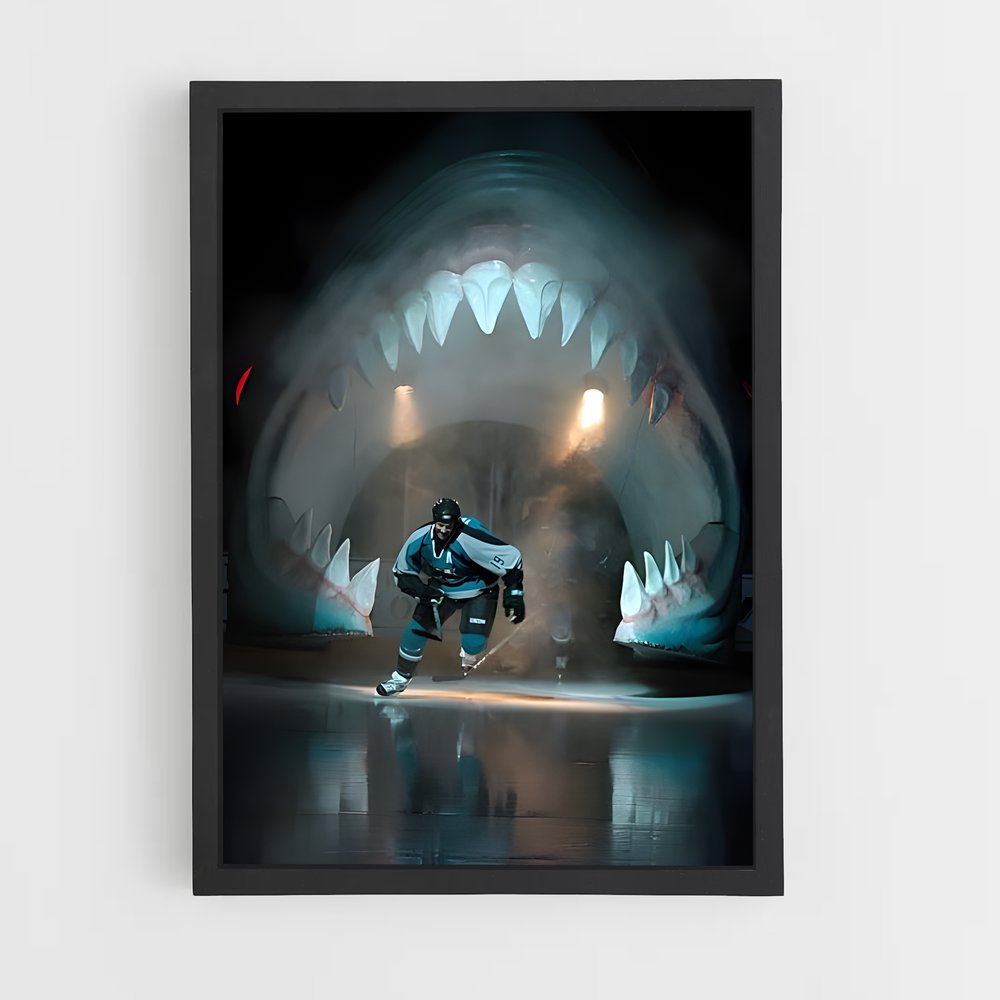 ap-san jose sharks-2 cadre Noir