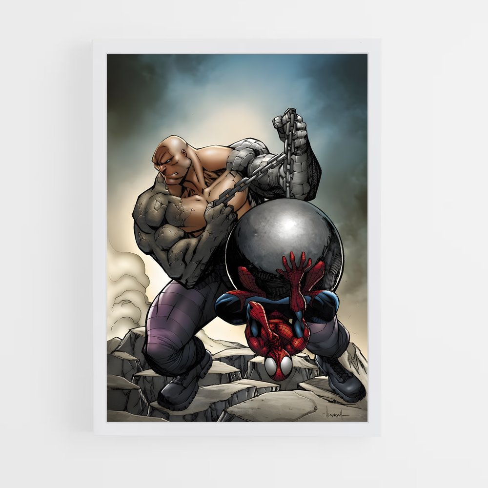 ap-sandman spider-man-6 cadre Blanc