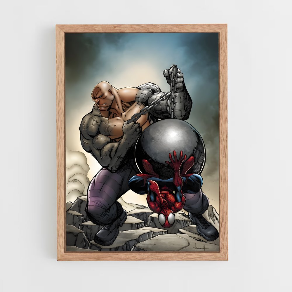 ap-sandman spider-man-6 cadre Bois clair