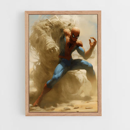 ap-sandman spider-man-7 cadre Bois clair