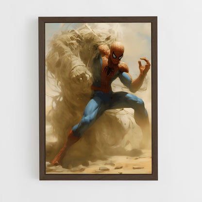 ap-sandman spider-man-7 cadre Bois foncé