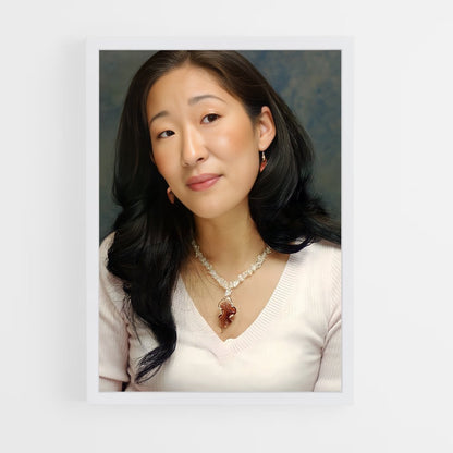 ap-sandra oh-4 cadre Blanc