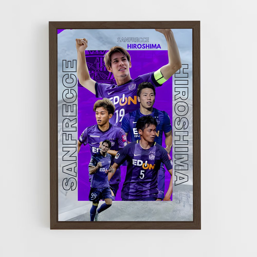 ap-sanfrecce hiroshima-3 cadre Bois foncé