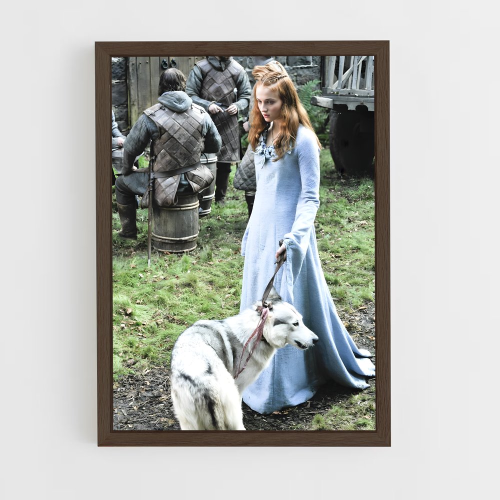 ap-sansa stark-13 cadre Bois foncé