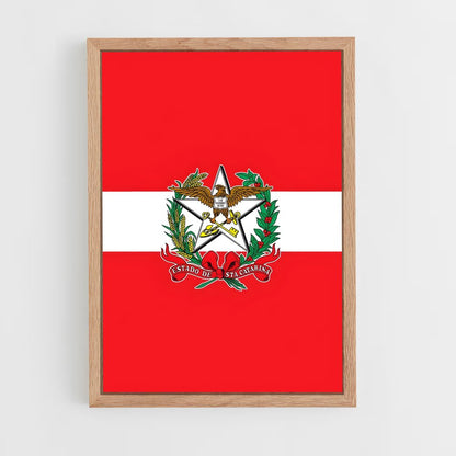 ap-santa catarina flag-1 cadre Bois clair